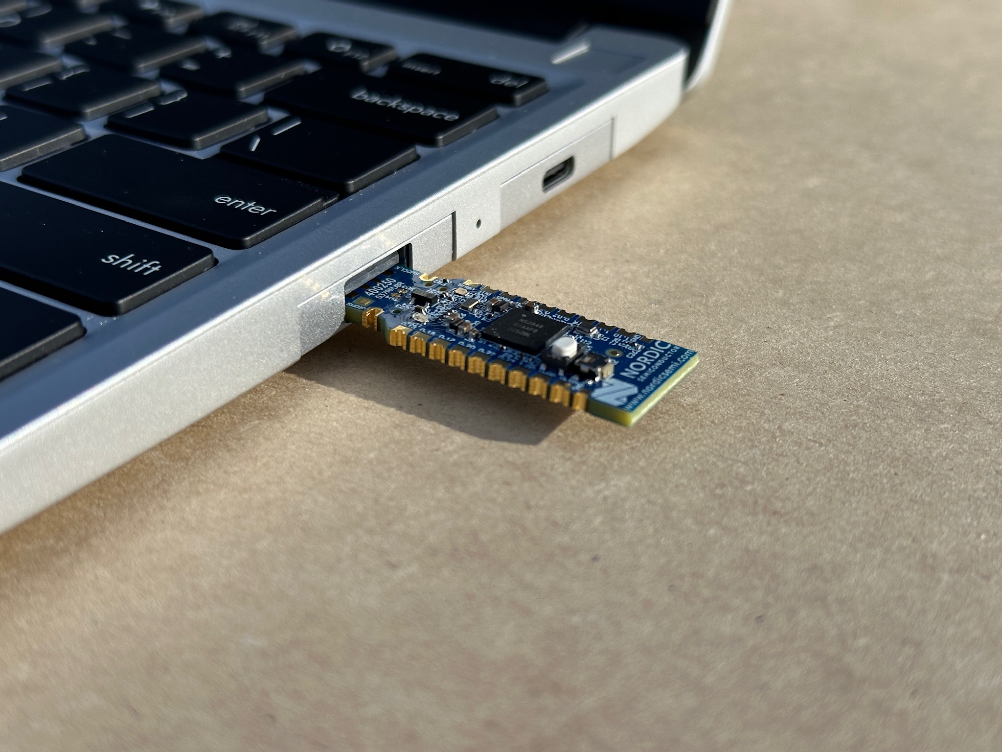 Image of sniffer used during hardware tests